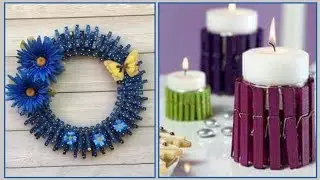 Beautiful clothpin art/creative art and craft ideas