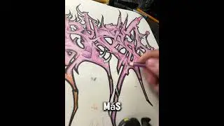 Blurring graffiti letters #pov #drawing #graffiti