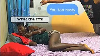 Pouring water on my girlfriend while she’s sleeping