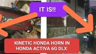 How to install the horn of Kinetic Honda DX in Honda Activa 6G DLX at home 