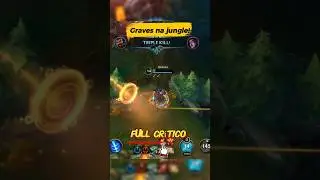 O Graves Full Cr&iacute;tico n&atilde;o perdoa! 💥 Triplo kill na conta. O dano t&aacute; insano! #WildRift #Graves