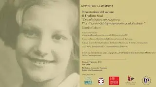 Presentazione libro “Quando imparammo la paura.Vita di Laura Geiringer sopravvissuta ad Auschwitz”