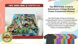 Top Wild Kratts Creature Adventures Collage Blanket Fleece Customized Blanket