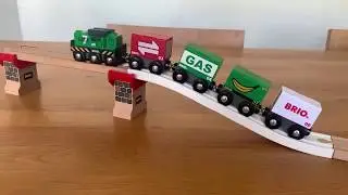 BRIO 33214 Engine Going Up A Custom Ascending Track