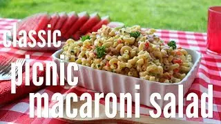 Classic picnic macaroni salad | Vegan