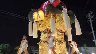 【土居秋まつり2025】土居地区別かきくらべ JAうま土居中央支店 上天満太鼓台到着10/14