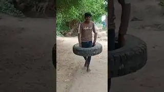 ટાયર ઉપાડીને દોડો ચેલેન્જ વિડીયો #subscribe #like #comedy #funny #challenge #challenge #vlog