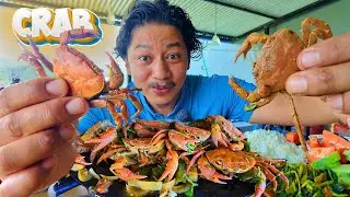Cooking Fresh water Crabs Curry with Rice, saag | Pure Local Organics
