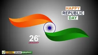 HAPPY REPUBLIC DAY 🧡🤍💚। REPUBLIC DAY DESIGN IN COREL DRAW। 26th January 2023