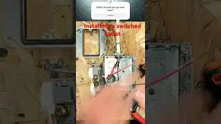 How to install a switched outlet?? #diy #electricalswitch #electrical a #howto