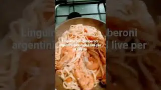 linguine con gamberoni argentini guardate il live#food