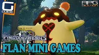 KINGDOM HEARTS 3 - All Flan Mini Games Guide (Orichalcum+)