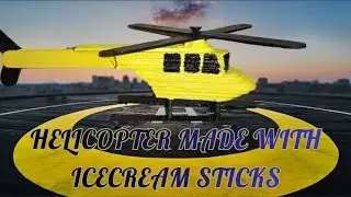 How to make Helicopter with Icecream Sticks #how #helicopter #craft #diy #crafts
