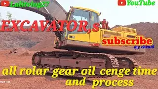 Excavator all rolar gear oil cenge time and process ||  Excavator rolar gearoil cenge ||@lalitvlog27