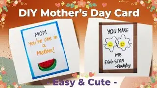 Handmade Mother&rsquo;s Day Card 💐 | Easy DIY Card for Mom #MothersDayCard #DIYCard #HandmadeCard