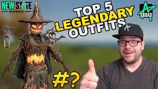 My TOP 5 Legendary OUTFITS at New State Mobile