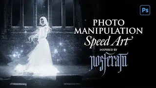 Photoshop Speed Art: I made a Nosferatu inspired artwork in Photoshop!