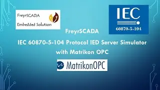 IEC 60870-5-104 ( IEC 104 ) Protocol Server RTU IED Relay Simulator With Matrikon OPC