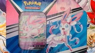 Pokemon Sylveon V Tin Opening