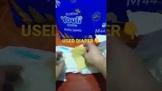 YOULI BABY PANTS DIAPER |Absorbency test | #youlidiaper #diaperreview #Murangdiaper #marlenegabriel