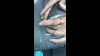 Destroyed leather seats restoration 