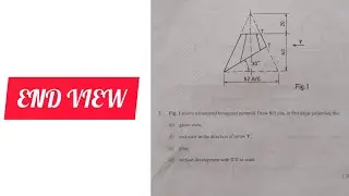 КОНЦЕВОЙ ВИД - ШЕСТИГРАННАЯ ПИРАМИДА - WAEC 2020 в | Технический чертеж