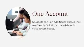 Self-Registration:  Students Have One Account
