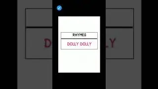 Class-LKG, Subject-English (Rhymes-Dolly-Dolly), lecture-13 by RY.