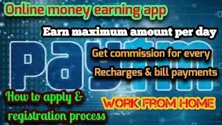 How to apply paytm service agent | online money earning app | Work from home | Tamil | psa app | TW