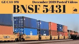 BNSF Intermodal Train Eastbound Colorful Containers 11/24/2019 Needles Sub