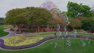 Whitaker Wind Sculpture Twister Oval Copper and Stainless Steel HiRes