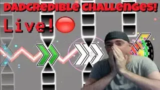 DadCredible - DadCred Challenges! (Geometry Dash Livestream!)