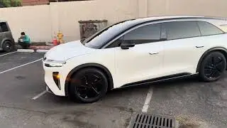 Lucid Gravity all windows tinted in Xpel XR Plus
