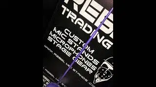 Rebel R25 purple shimmer mic stand