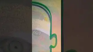 Pintando una nueva serie. Obras en lienzo, usando acr&iacute;licos, aerosoles y l&aacute;pices de colores #arte