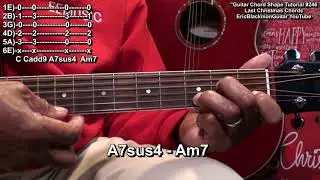 LAST CHRISTMAS Wham! Guitar Chord Shapes Tutorial & Lesson Link @EricBlackmonGuitar