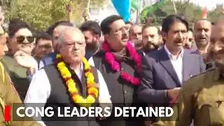 PCC President Among Several Congress Leaders Detained