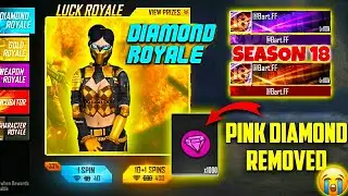 Next diamond royale freefire || Pink Diamonds removed freefire 😭 || Ads removed freefire | Watch it
