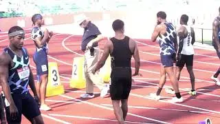 Justin Gatlin makes Trayvon Bromell, Micah Williams, Jaylen Bacon & Michael Rodgers RESET, Men 100m