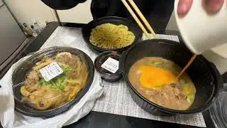 吉野家の牛すき鍋と牛肉玉ラーメン鍋食べたよー！