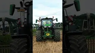 Le 6185r 🟡🟢 &agrave; l&rsquo;&eacute;pandage de lisier #johndeere #zunhammer #agriculture #farming #purin #djidrone