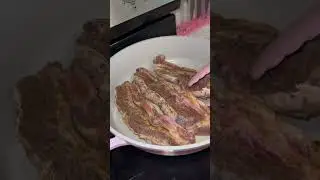 Beef Flanken Ribs with Gravy #shorts