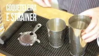 BAR TOOLS - COQUETELEIRA E STRAINER