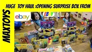 Huge Haul Toy Opening Surprise Box from eBay by MAXTOYS