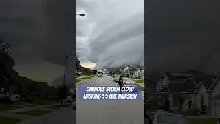 Massive Alien Looking Cloud Building Up Mega Storm Over Central Florida #orlandoflorida #usa #shorts