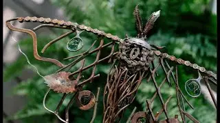 Making a Luna Moth from Scrap Metal