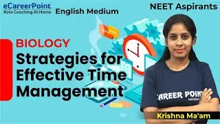 Strategies For Effective Time Management | XII | Krishnaveni Ma'am | eCareerPoint-English Medium