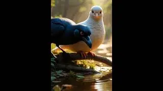 The Dove and the Crow 🕊️🐦 | Aesop&rsquo;s Fable | Moral Story in 30 Seconds #facts #goldenfablesstudio