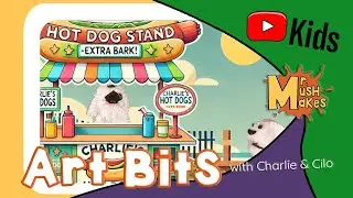 Charlie Dog&rsquo;s Hot Dog Stand! What&rsquo;s in Cilo&rsquo;s Alien Dogs? 🌭👽 | Art Bits with Charlie and Cilo