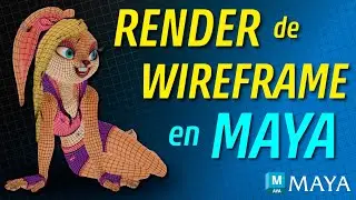 Render de Wireframe - Tutorial (Autodesk Maya)